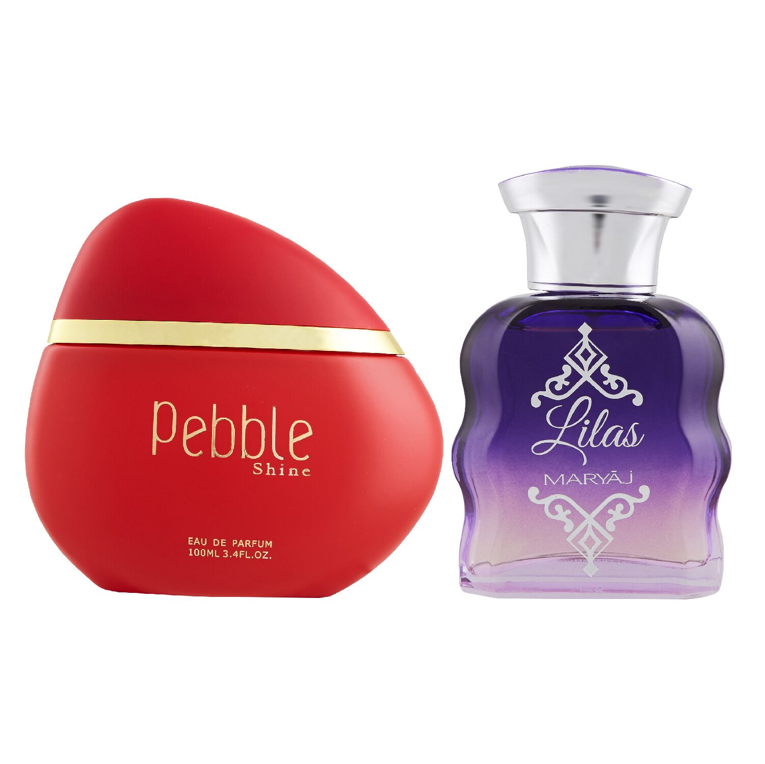 Maryaj Pebble Shine Eau De Parfum Floral Fruity Perfume 100ml And Lilas Eau De Parfum Citrus Floral Perfume 100ml For women (Pack of 2)
Maryaj Pebble Shine Eau De Parfum Floral Fruity Perfume 100ml And Lilas Eau De Parfum Citrus Floral Perfume 100ml For women (Pack of 2)