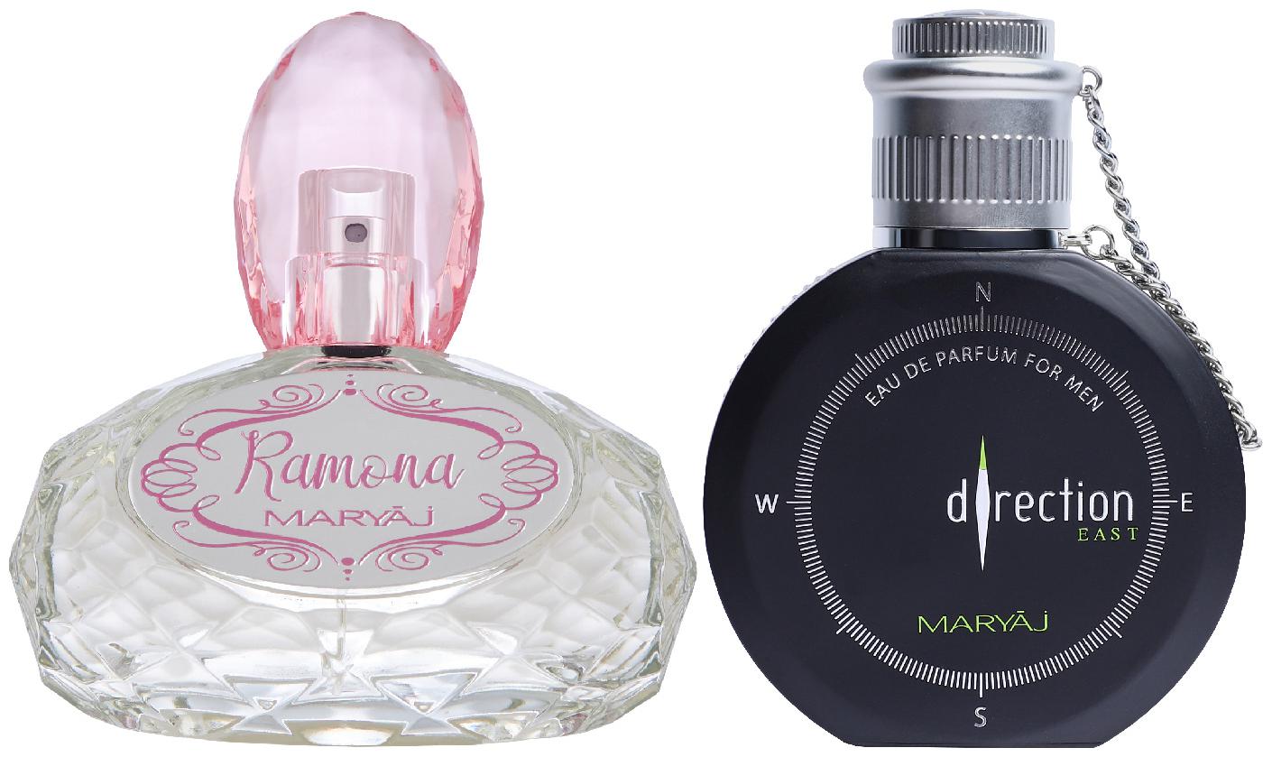 Maryaj Ramona Eau De Parfum Citrus Floral Perfume 100ml for Women and Maryaj Direction East Eau De Parfum Citrus Spicy Perfume 100ml for Men
Maryaj Ramona Eau De Parfum Citrus Floral Perfume 100ml for Women and Maryaj Direction East Eau De Parfum Citrus Spicy Perfume 100ml for Men