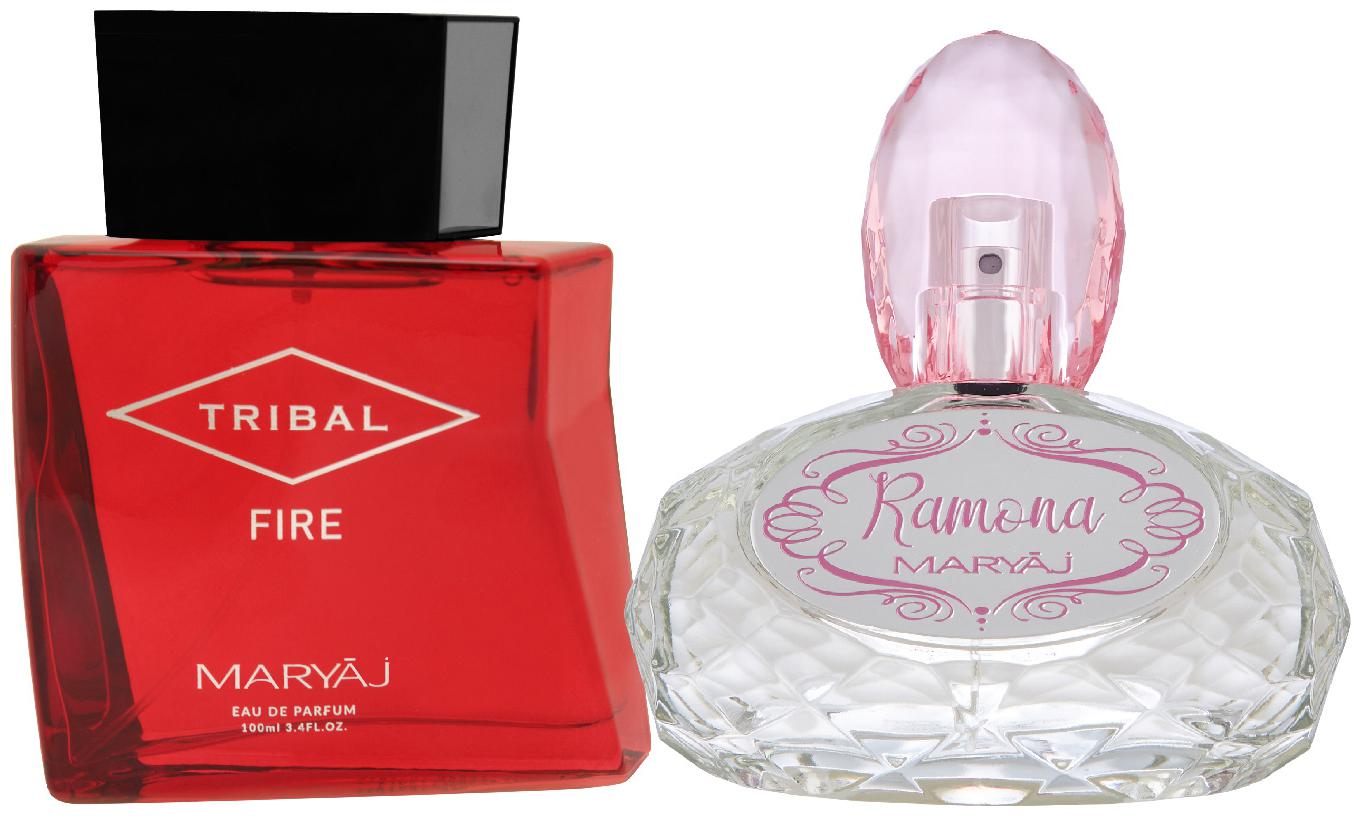 Maryaj Tribal Fire Eau De Parfum Woody Ambery Perfume 100ml for Unisex and Maryaj Ramona Eau De Parfum Citrus Floral Perfume 100ml for Women
Maryaj Tribal Fire Eau De Parfum Woody Ambery Perfume 100ml for Unisex and Maryaj Ramona Eau De Parfum Citrus Floral Perfume 100ml for Women