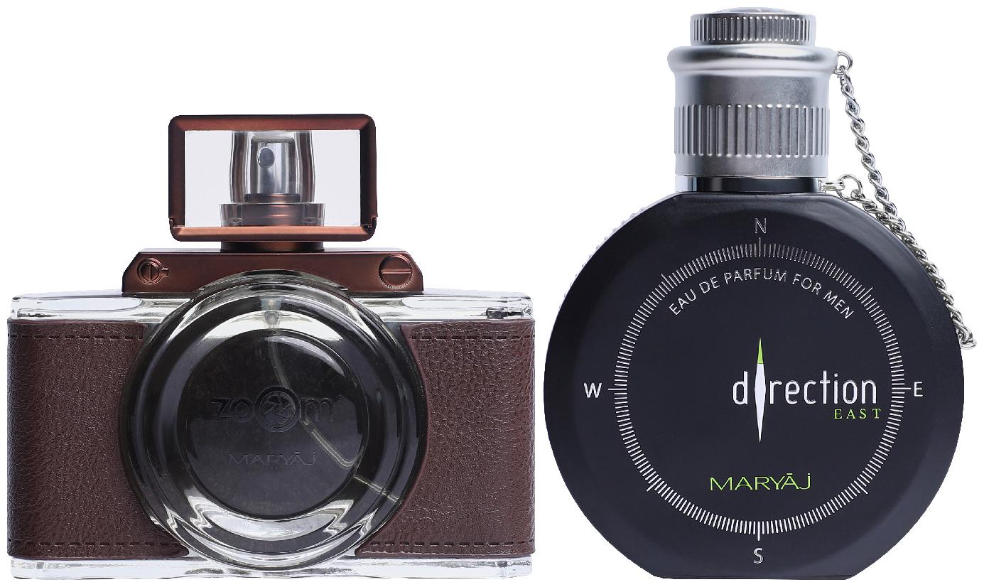 Maryaj Zoom Pour Homme Eau De Parfum Spicy Woody Perfume 100ml for Men and Maryaj Direction East Eau De Parfum Citrus Spicy Perfume 100ml for Men ( Pack of 2 )
Maryaj Zoom Pour Homme Eau De Parfum Spicy Woody Perfume 100ml for Men and Maryaj Direction East Eau De Parfum Citrus Spicy Perfume 100ml for Men ( Pack of 2 )
