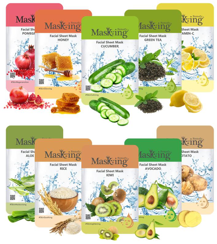 Masking Facial sheet Mask(Combo of10Pack)for Skin Lightening Glowing Moisturising Hydrating Nourishing Brightening Regeneration and Calming Face Sheet Mask with Real Extracts idea for women Men
Masking Facial sheet Mask(Combo of10Pack)for Skin Lightening Glowing Moisturising Hydrating Nourishing Brightening Regeneration and Calming Face Sheet Mask with Real Extracts idea for women Men