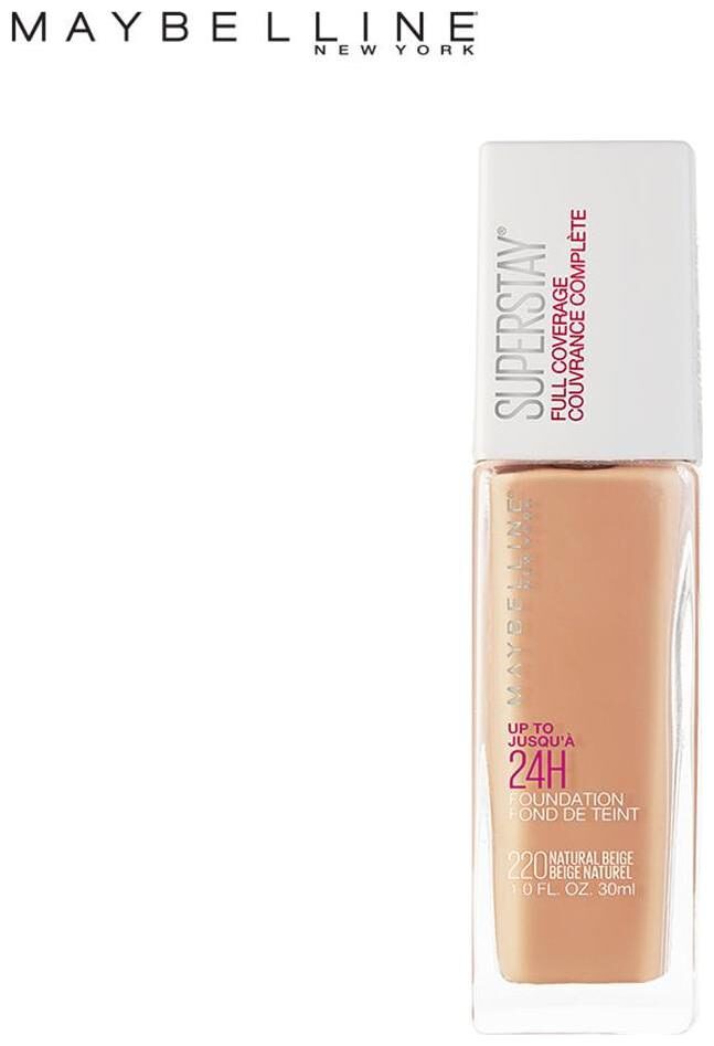 Maybelline New York Super Stay 24H Full coverage Liquid Foundation Natural Beige 220(Pack of 1)
Maybelline New York Super Stay 24H Full coverage Liquid Foundation Natural Beige 220(Pack of 1)