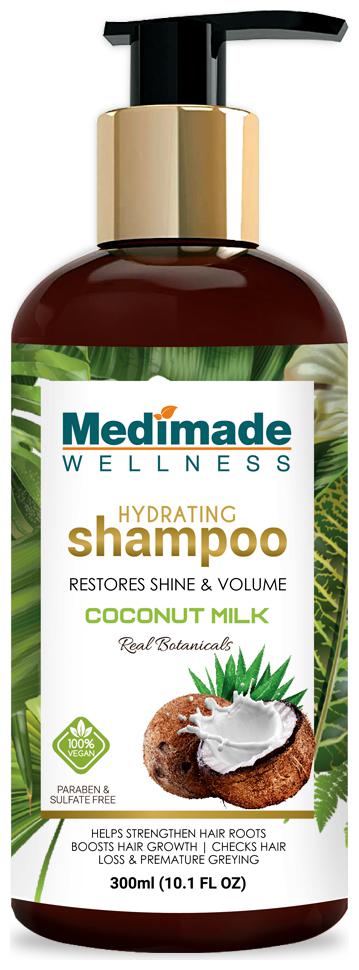 MEDIMADE Hydrating Coconut Milk Shampoo Paraben and Sulphate free 300 ml (Pack Of 1)
MEDIMADE Hydrating Coconut Milk Shampoo Paraben and Sulphate free 300 ml (Pack Of 1)