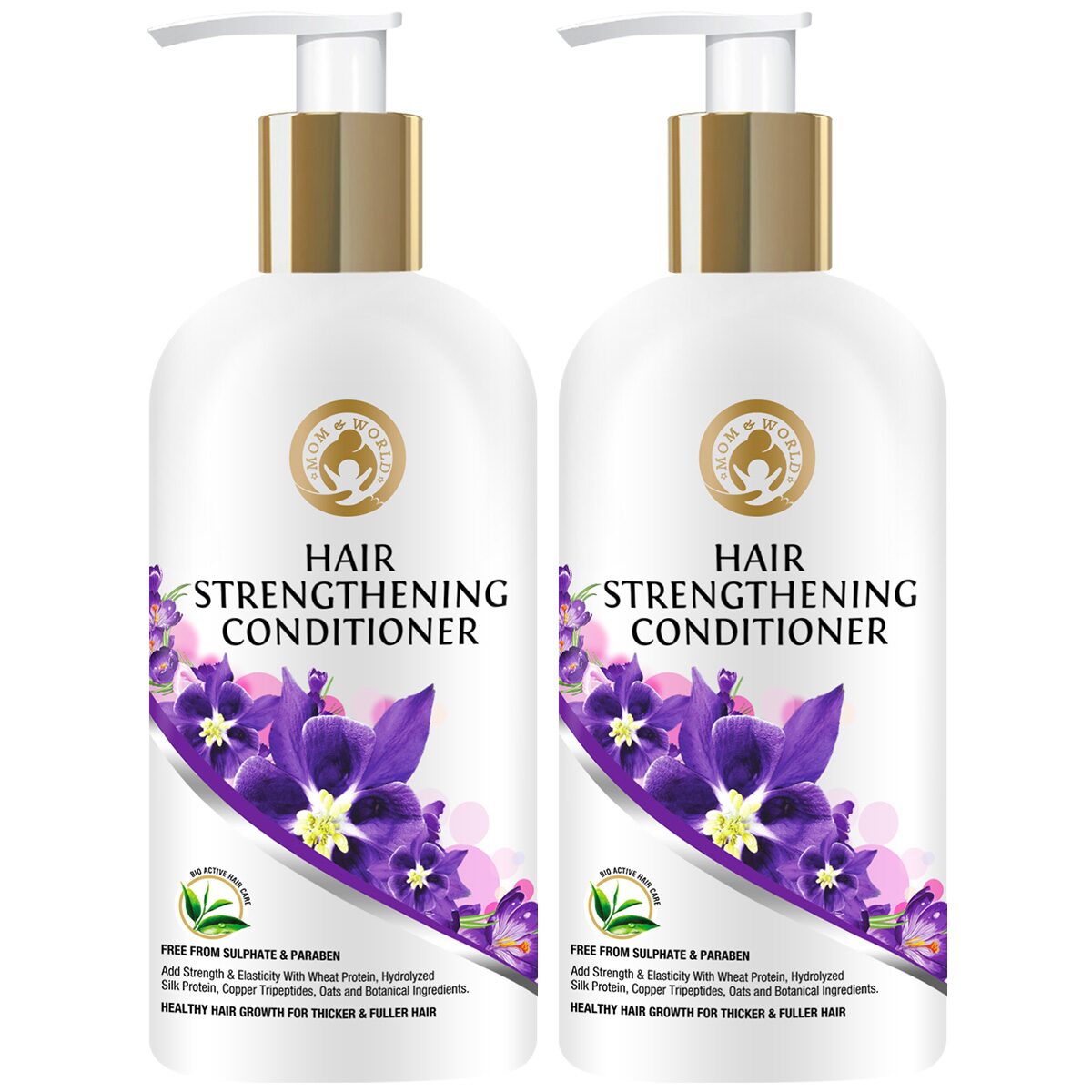 Mom World Hair Strengthening Conditioner - Protein Conditioner For Thicker And Fuller Hair 300 ml each (Pack Of 2)
Mom World Hair Strengthening Conditioner - Protein Conditioner For Thicker And Fuller Hair 300 ml each (Pack Of 2)