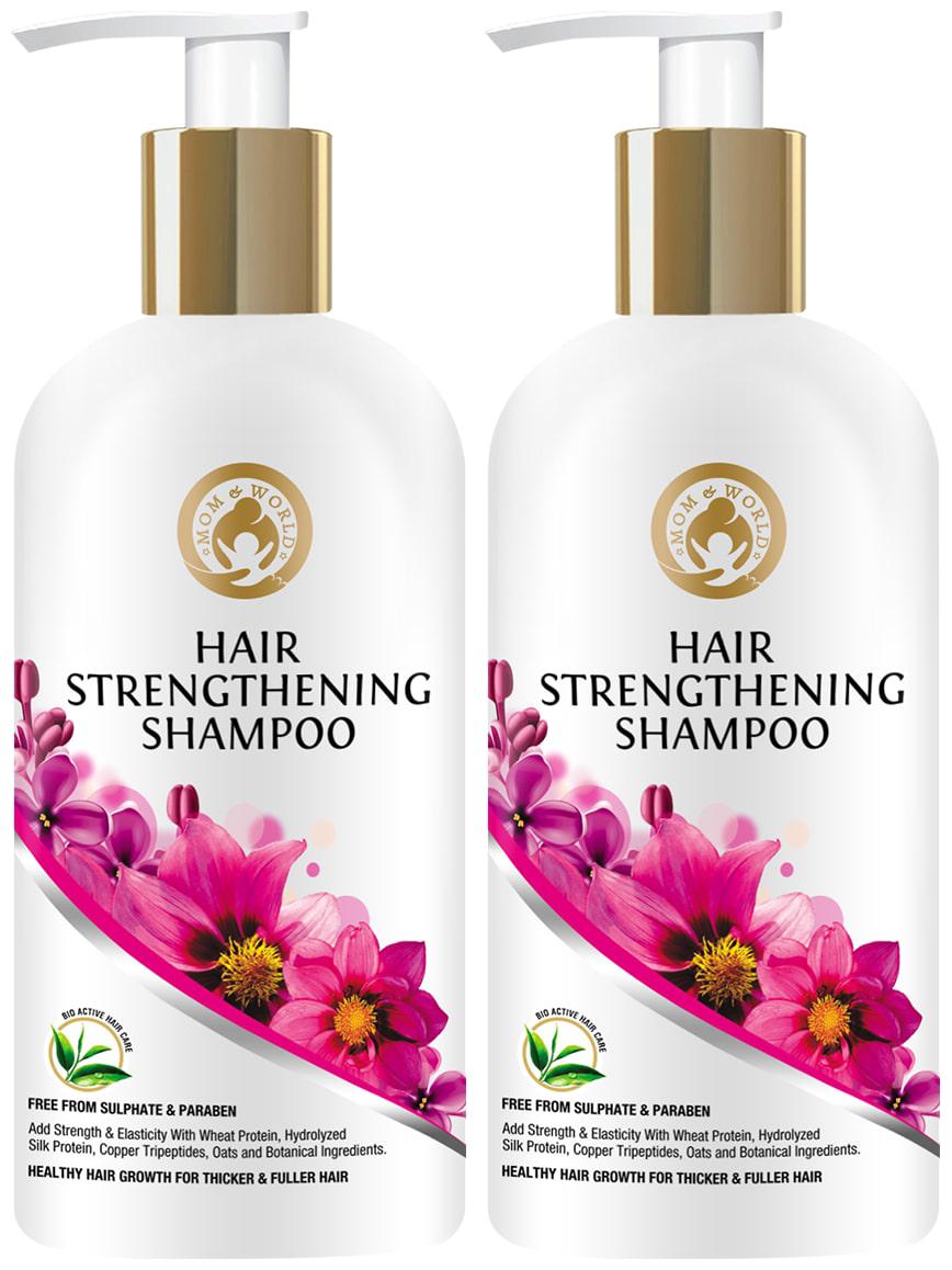 Mom World Hair Strengthening Shampoo - Protein Shampoo For Thicker And Fuller Hair 300ml (No SLS Paraben or Silicon) (Pack Of 2 )
Mom World Hair Strengthening Shampoo - Protein Shampoo For Thicker And Fuller Hair 300ml (No SLS Paraben or Silicon) (Pack Of 2 )