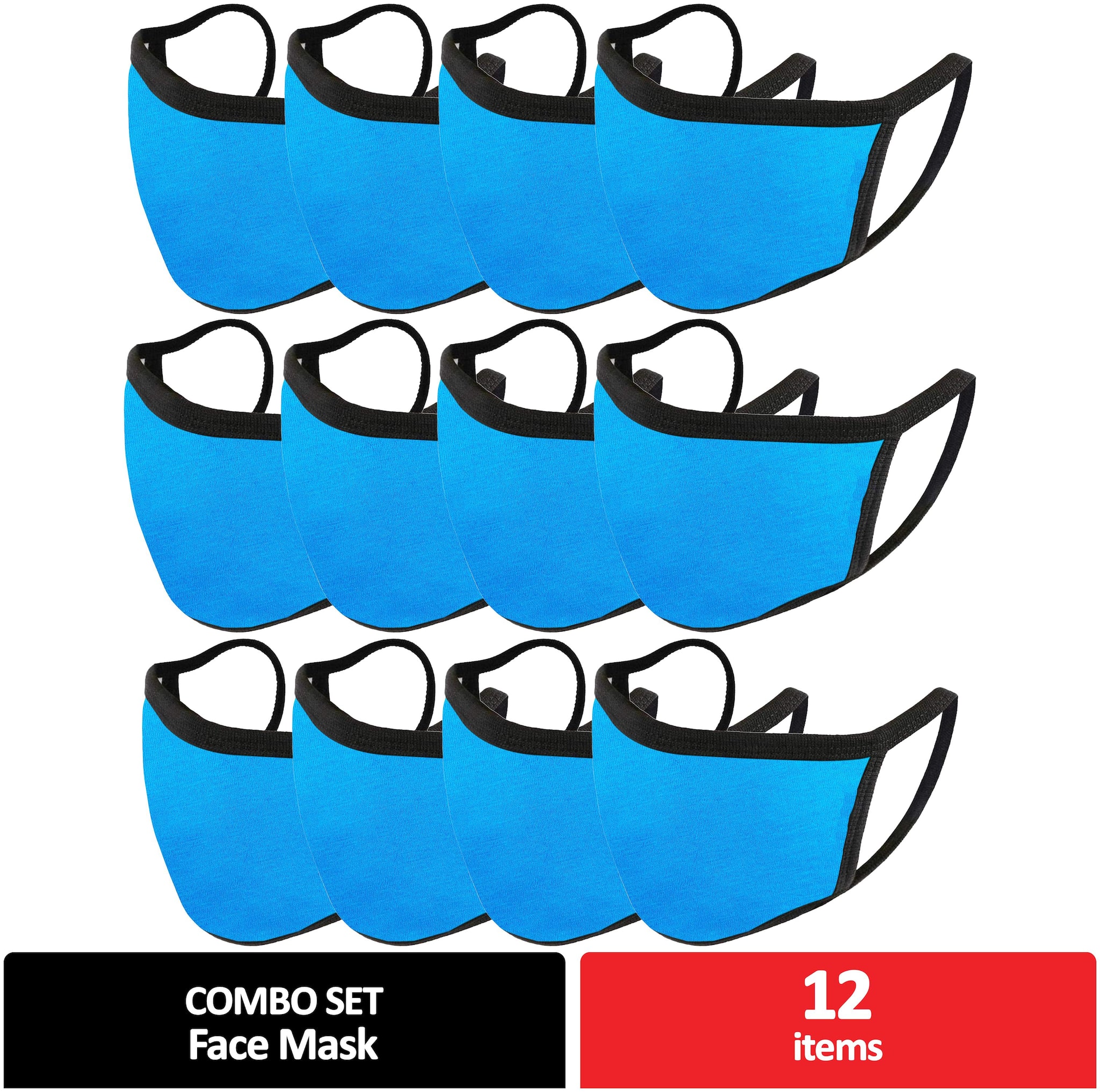 Mototrance Trendy Cotton Washable Reusable Face Mask With Earloop for Young Kids - Blue (Pack of 12)
Mototrance Trendy Cotton Washable Reusable Face Mask With Earloop for Young Kids - Blue (Pack of 12)