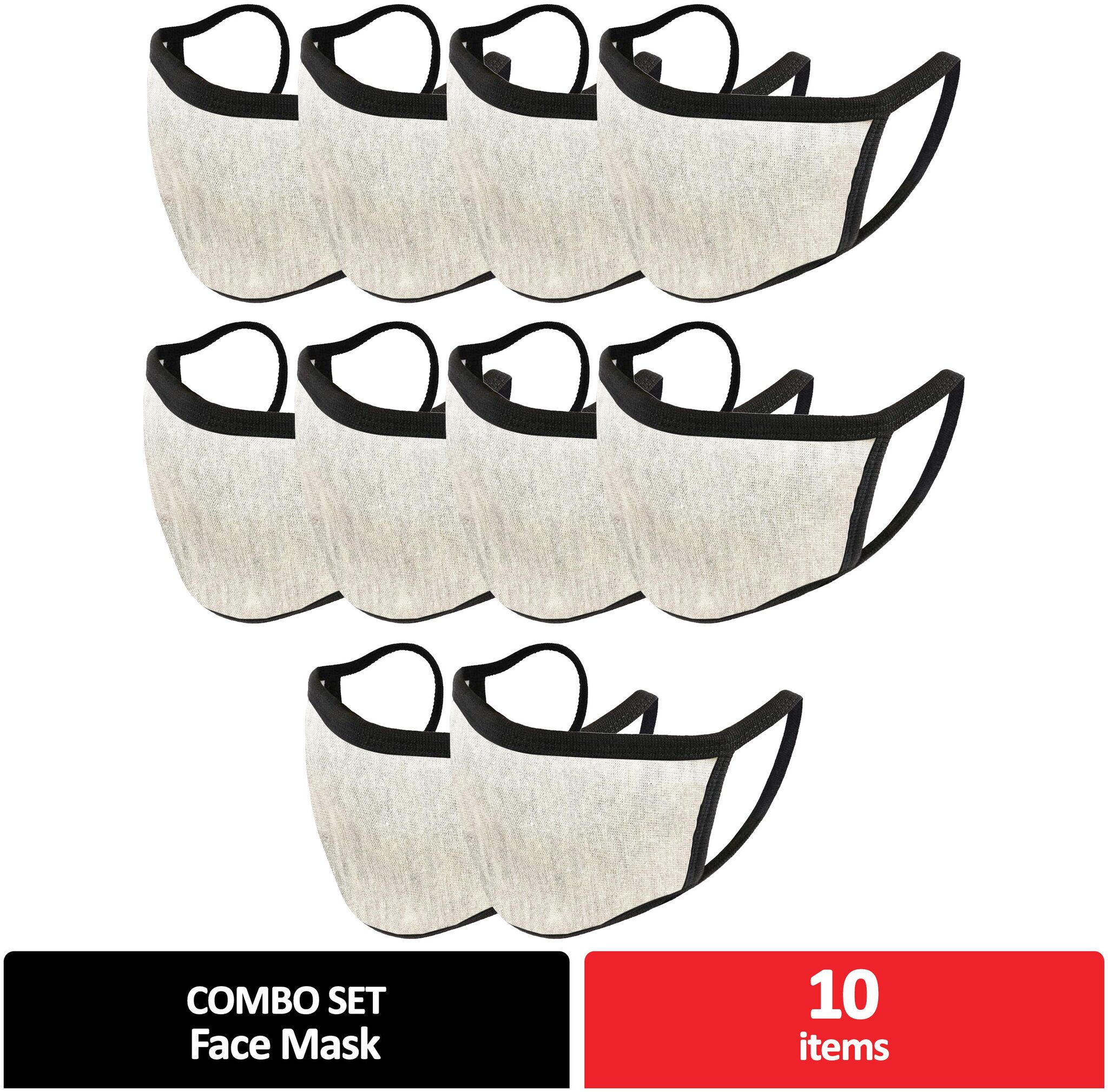 Mototrance Trendy Cotton Washable Reusable Face Mask for Men Women -Grey (Set of 10)
Mototrance Trendy Cotton Washable Reusable Face Mask for Men Women -Grey (Set of 10)