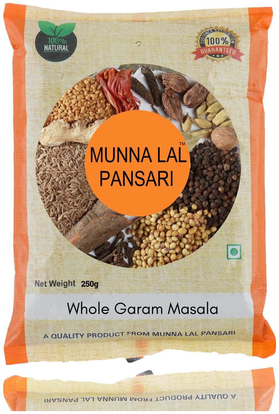 Munna Lal Premium Whole Spice Mix 100 Pure and Natural Spices Sabut Garam Masala 250g
Munna Lal Premium Whole Spice Mix 100 Pure and Natural Spices Sabut Garam Masala 250g
