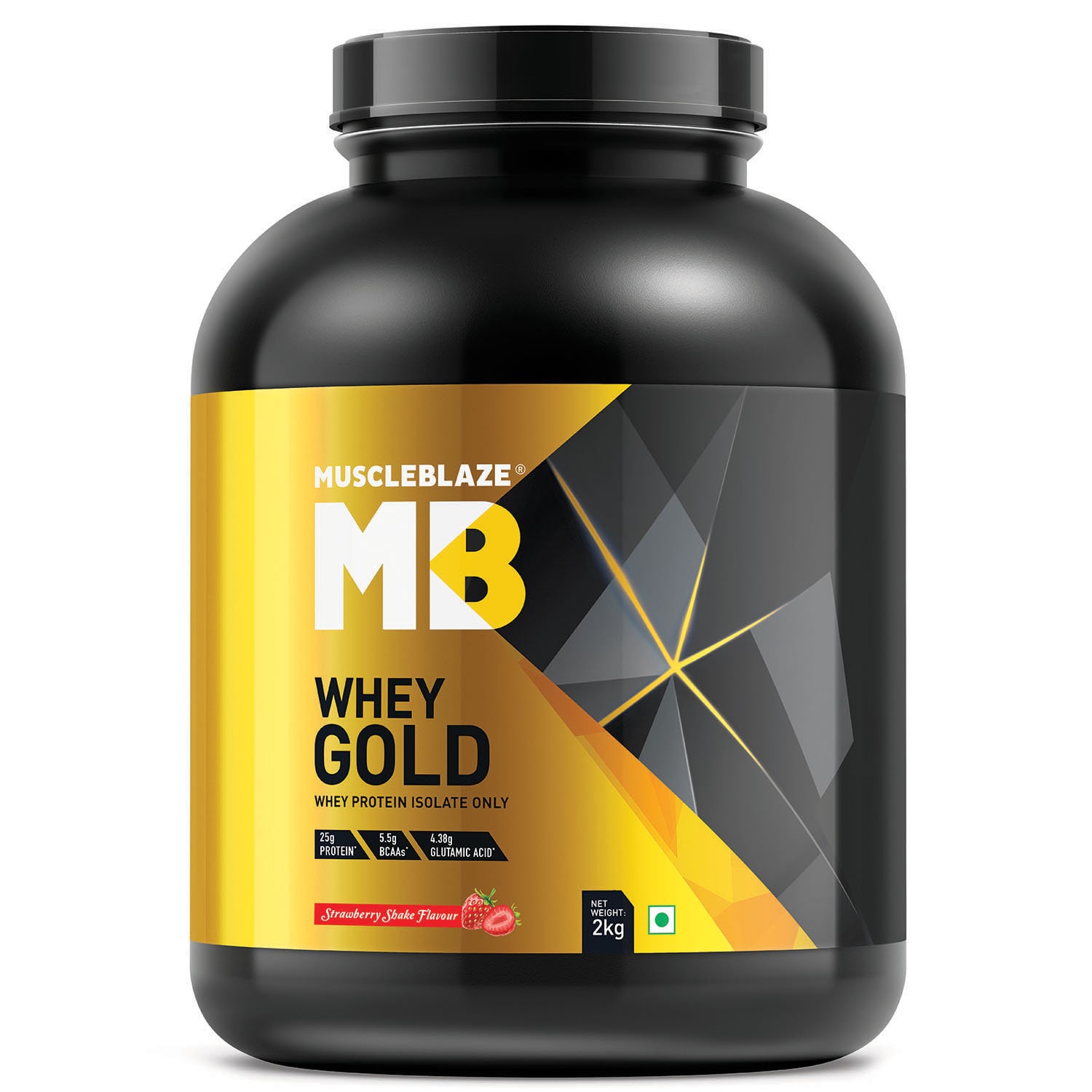 MuscleBlaze Whey Gold Protein Isolate 2 kg 4 4 lb (Strawberry Shake)
MuscleBlaze Whey Gold Protein Isolate 2 kg 4 4 lb (Strawberry Shake)