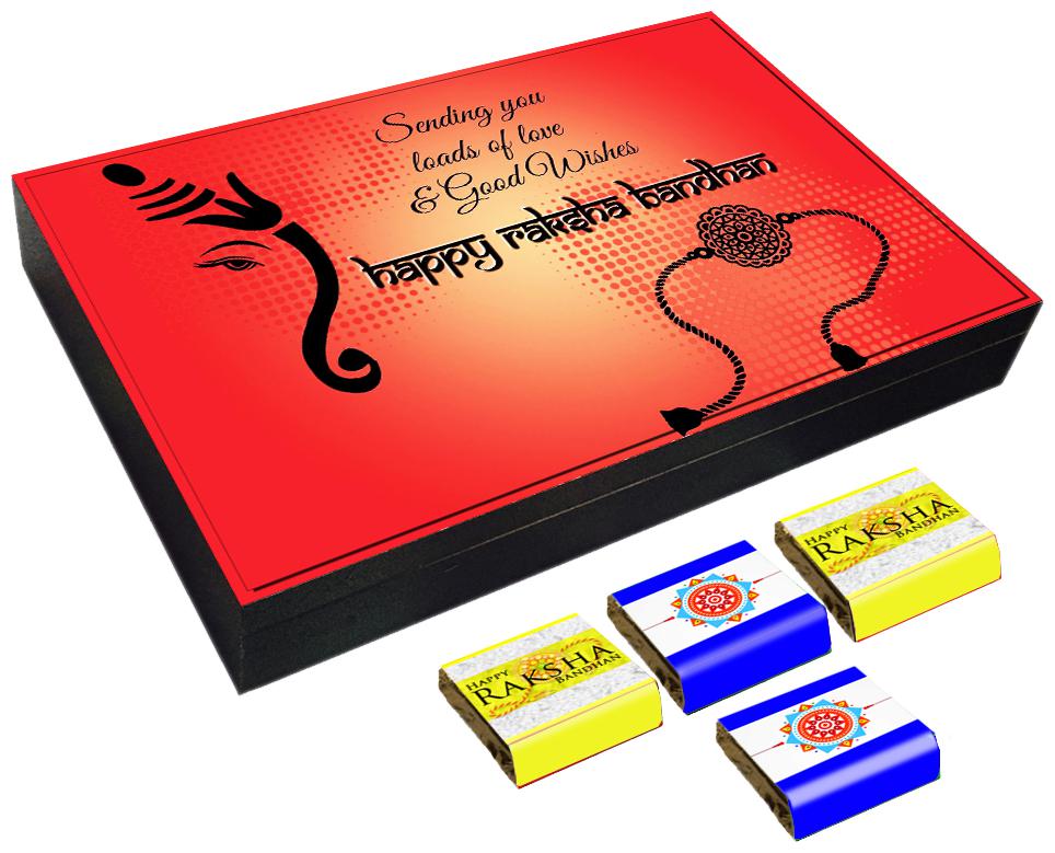 Mystik Happy Raksha Bnadhan - Ganpati Symbol 12 pc Chocolate Gift- For Brother For Sister
Mystik Happy Raksha Bnadhan - Ganpati Symbol 12 pc Chocolate Gift- For Brother For Sister