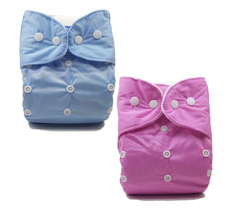 Nabhasya Ease Living Solid Color Cloth Diaper (No Insert)-Blue and Pink Pack of 2
Nabhasya Ease Living Solid Color Cloth Diaper (No Insert)-Blue and Pink Pack of 2