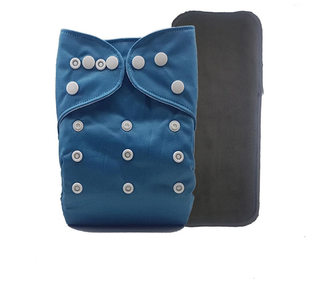 Nabhasya Ease Living Elegant Colours Cloth Diaper with Bamboo Charcoal Insert-Navy Blue Size-M
Nabhasya Ease Living Elegant Colours Cloth Diaper with Bamboo Charcoal Insert-Navy Blue Size-M