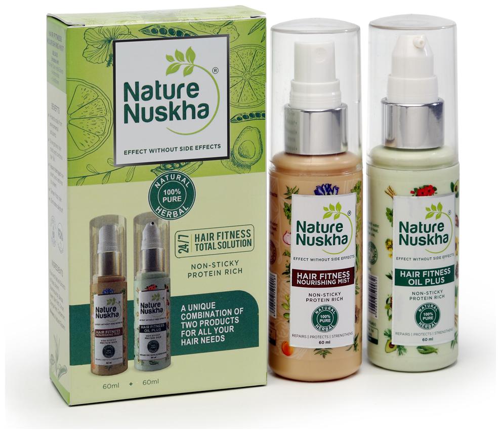 Nature Nuskha Hair Fitness Total Solution (Hair Oil 60 ml and Hair Mist 60 ml) (Pack of 2)
Nature Nuskha Hair Fitness Total Solution (Hair Oil 60 ml and Hair Mist 60 ml) (Pack of 2)