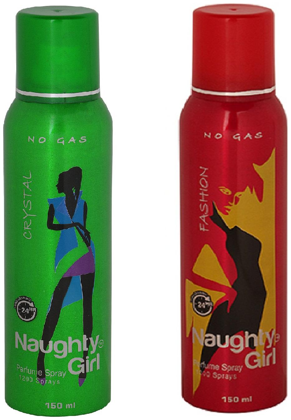 Naughty Girl CRYSTAL FASHION No Gas Perfume Spray for Women (Pack of 2) (150ml each)
Naughty Girl CRYSTAL FASHION No Gas Perfume Spray for Women (Pack of 2) (150ml each)