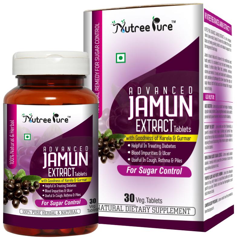 Nutre Pure Advanced Jamun Extract Tablets with Goodness of Karela Gurmar 30 tablets
Nutre Pure Advanced Jamun Extract Tablets with Goodness of Karela Gurmar 30 tablets