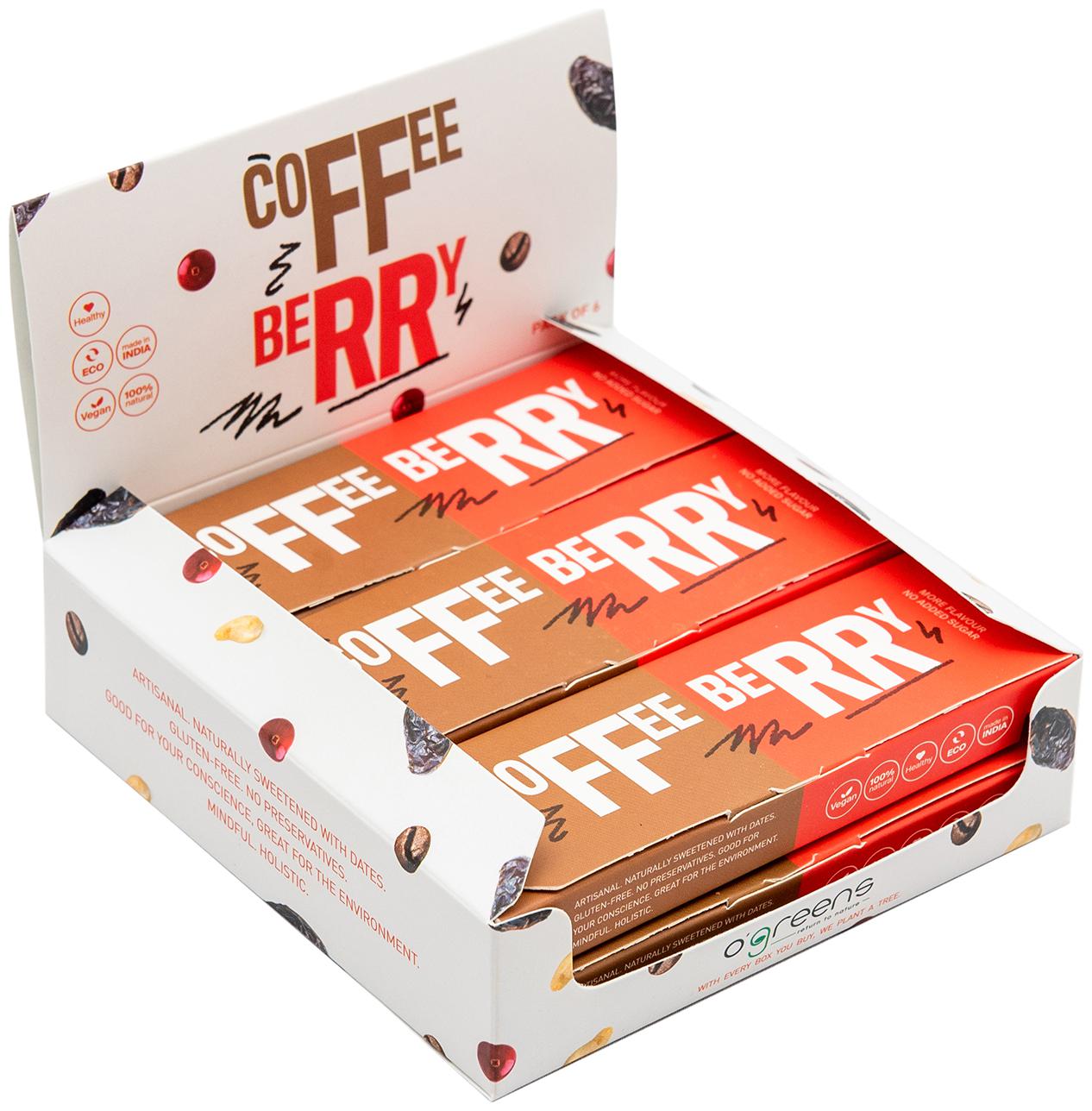O Greens Sugar Free and Glutten Free - Coffee Berry Energy Protein Bars (50g) (18 Pcs)
O Greens Sugar Free and Glutten Free - Coffee Berry Energy Protein Bars (50g) (18 Pcs)