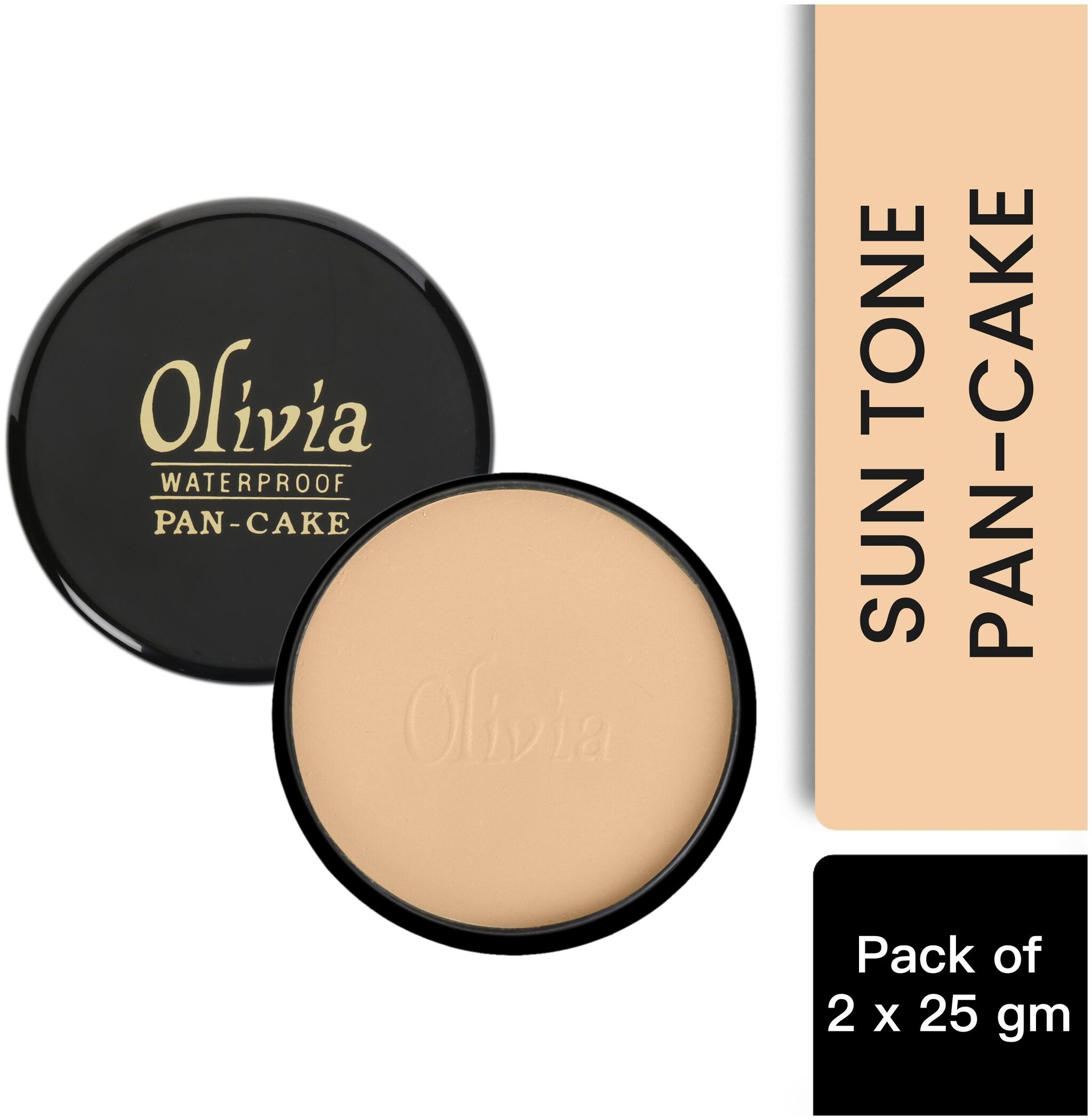 Olivia 100 Waterproof Pan Cake Sun Tone Makeup Concealer 25g Shade No 27 - Pack of 2
Olivia 100 Waterproof Pan Cake Sun Tone Makeup Concealer 25g Shade No 27 - Pack of 2