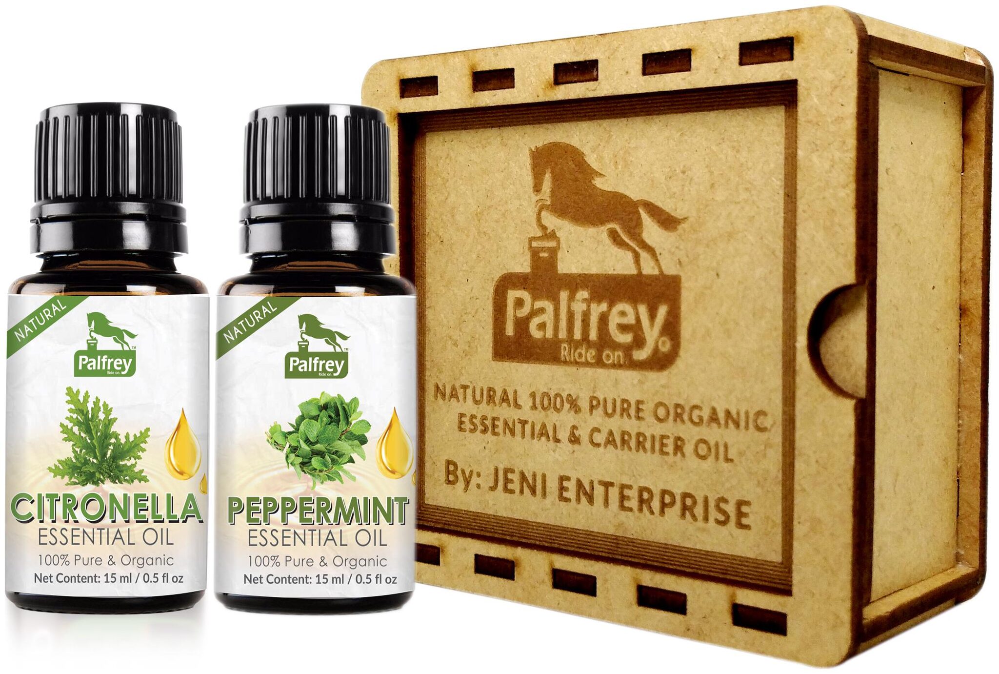 Palfrey 100 Pure Natural Organic Citronella Essential Oil (15 ml) Peppermint Essential Oil (15 ml)
Palfrey 100 Pure Natural Organic Citronella Essential Oil (15 ml) Peppermint Essential Oil (15 ml)