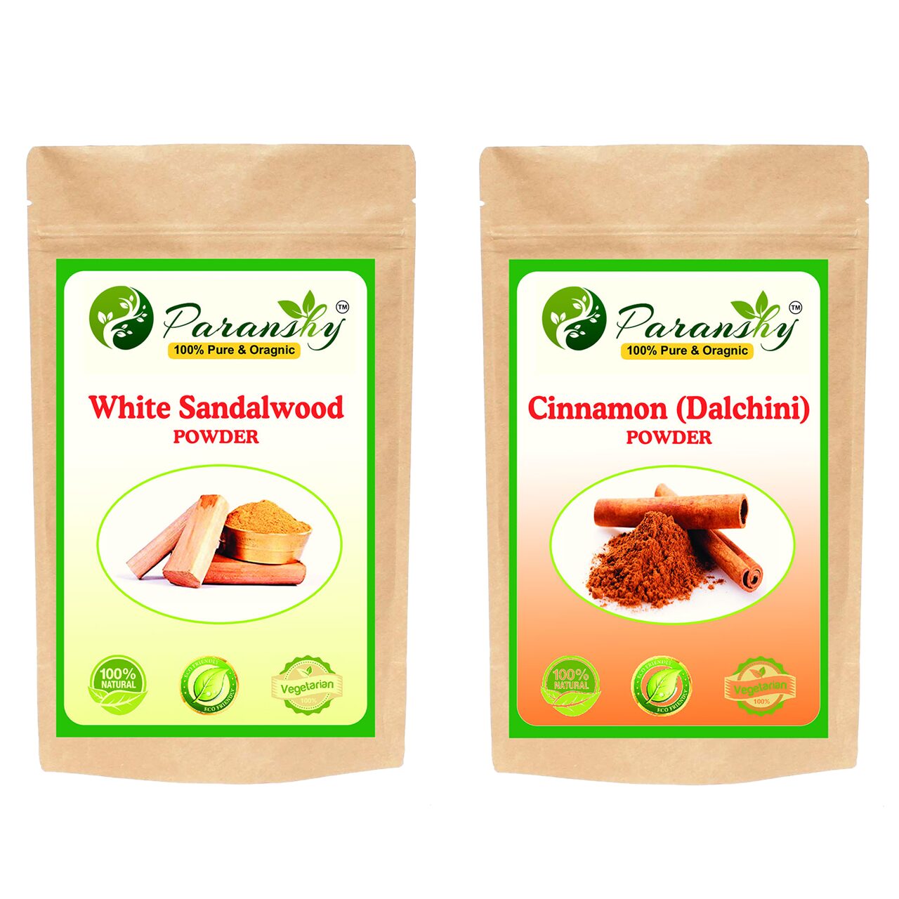 Paranshy White Sandalwood Chandan 200g Dalchini Cinnamon 100g Powder Face Pack (Pack Of 2)
Paranshy White Sandalwood Chandan 200g Dalchini Cinnamon 100g Powder Face Pack (Pack Of 2)
