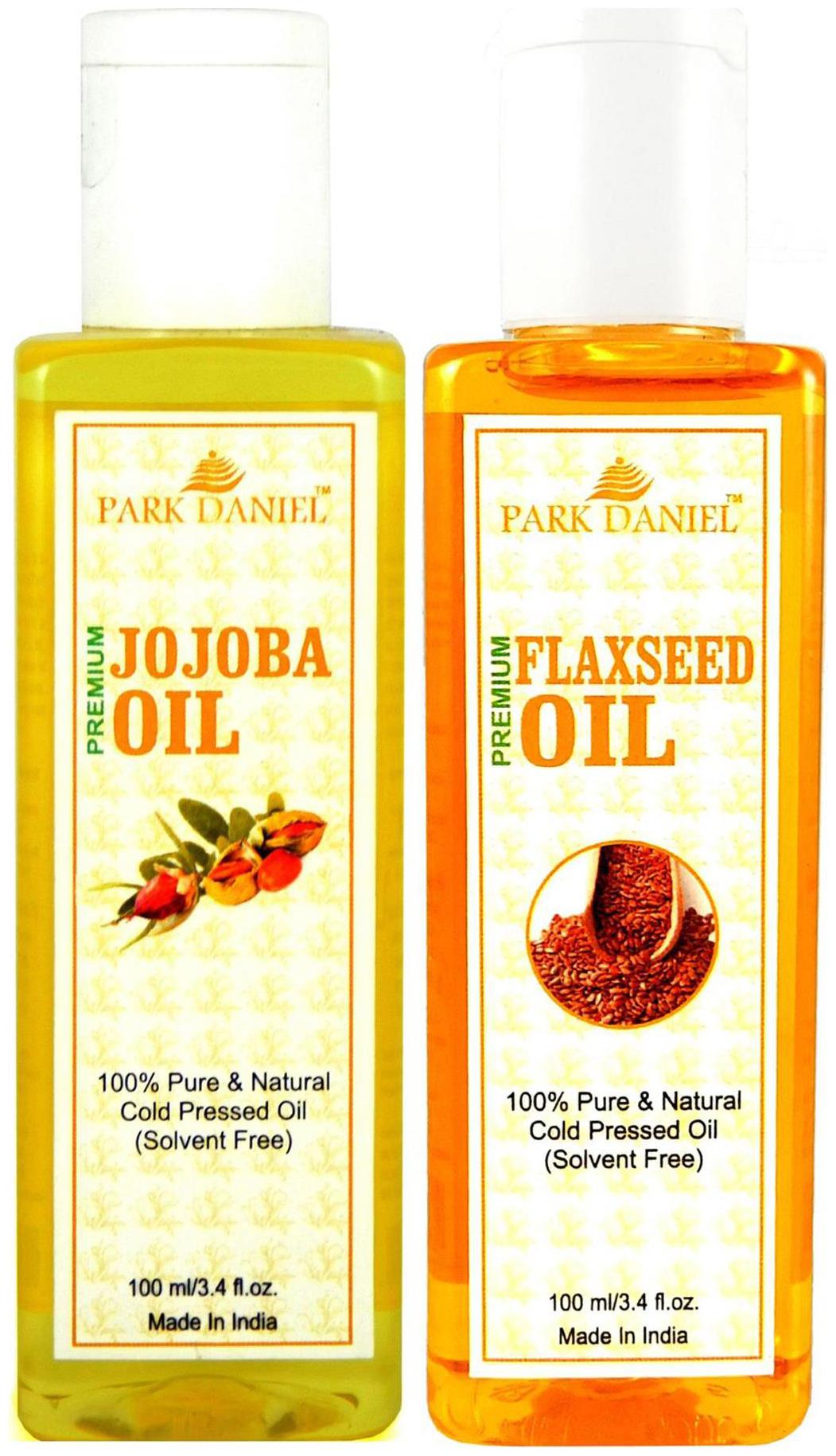 Park Daniel Premium Flaxseed Oil And Jojoba Oil Combo Of 2 Bottles Of 100 ml (200 ml )
Park Daniel Premium Flaxseed Oil And Jojoba Oil Combo Of 2 Bottles Of 100 ml (200 ml )