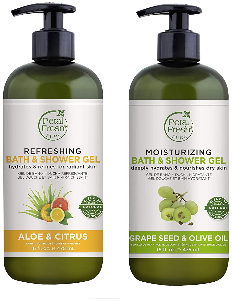 Petal Fresh Pure Aloe Citrus Grape Seed Olive Oil Shower Gel 475ml Pack of 2 Paraben Sulfate free
Petal Fresh Pure Aloe Citrus Grape Seed Olive Oil Shower Gel 475ml Pack of 2 Paraben Sulfate free