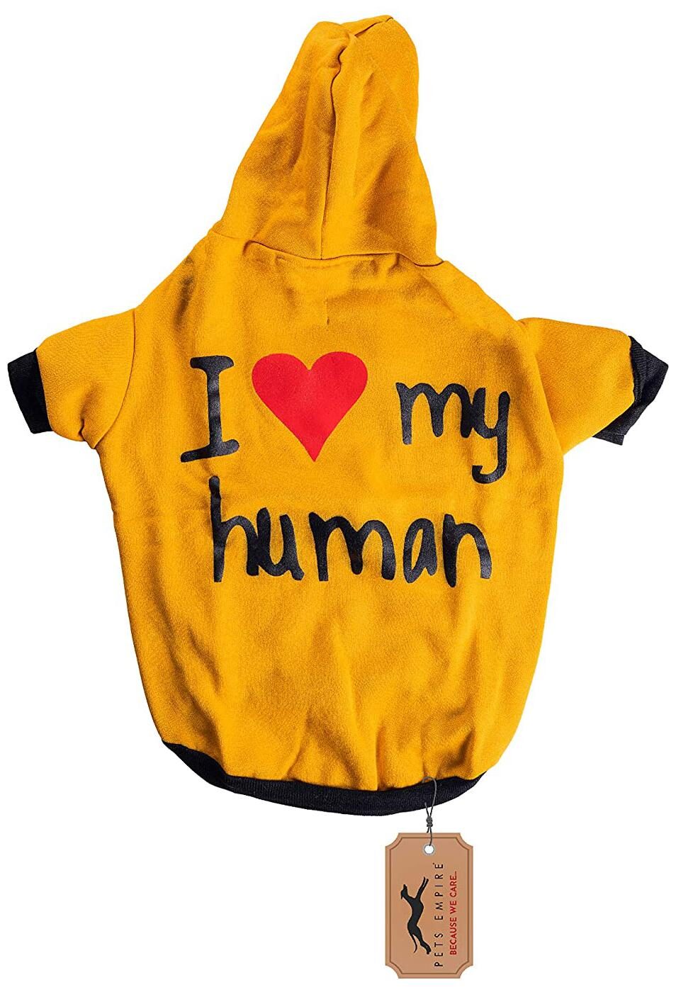 Pets Empire I Love My Human Dog Coats Chihuahua Clothes Sweatshirt Pet Puppy Cat Jacket (16 Inch Mustard)
Pets Empire I Love My Human Dog Coats Chihuahua Clothes Sweatshirt Pet Puppy Cat Jacket (16 Inch Mustard)
