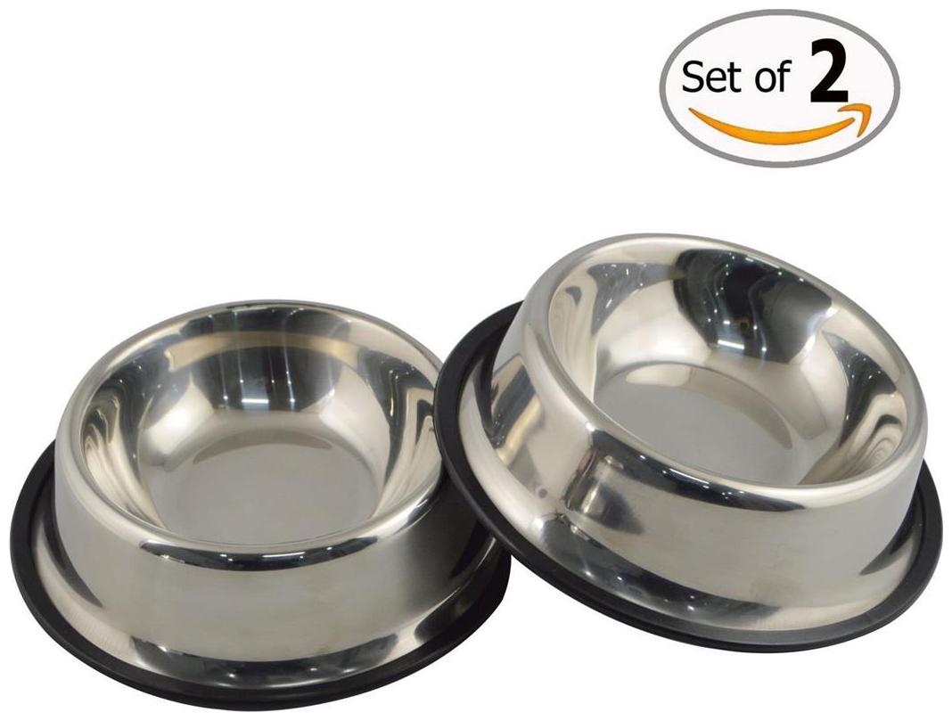 Pets Empire Stainless Steel Dog Bowl High-grade Pet Supplies with Non-slip Rubber Ring for Your Stand Raised Dog Feeder Set of 2
Pets Empire Stainless Steel Dog Bowl High-grade Pet Supplies with Non-slip Rubber Ring for Your Stand Raised Dog Feeder Set of 2