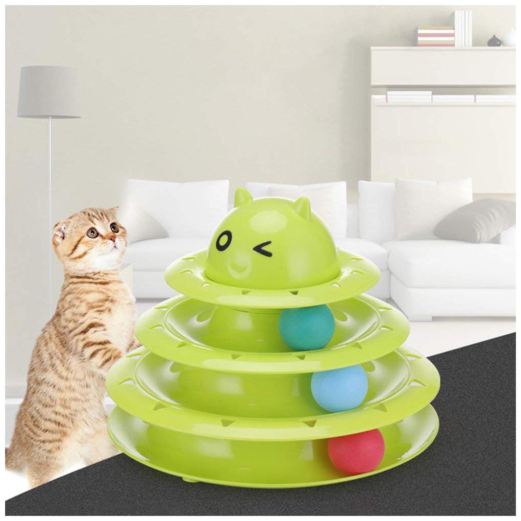 Pets Empire Cat Roller Toys Three Layer Cat Toy Kitten Three-Layer Intellectual Play Toy Removable Cat Turntable Disc Pet Ball Roller Toy (Green) 1 pcs
Pets Empire Cat Roller Toys Three Layer Cat Toy Kitten Three-Layer Intellectual Play Toy Removable Cat Turntable Disc Pet Ball Roller Toy (Green) 1 pcs