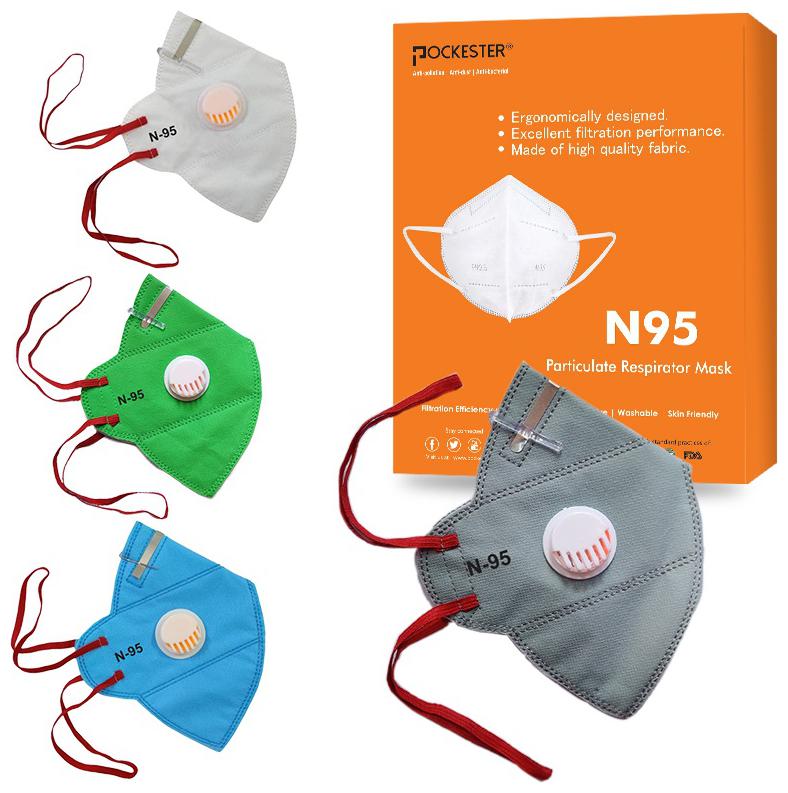 Pockester Anti Pollution Activate Health N95 5 Layer Mask With Respirator (Multi-Color) ( Pack of 4 )
Pockester Anti Pollution Activate Health N95 5 Layer Mask With Respirator (Multi-Color) ( Pack of 4 )
