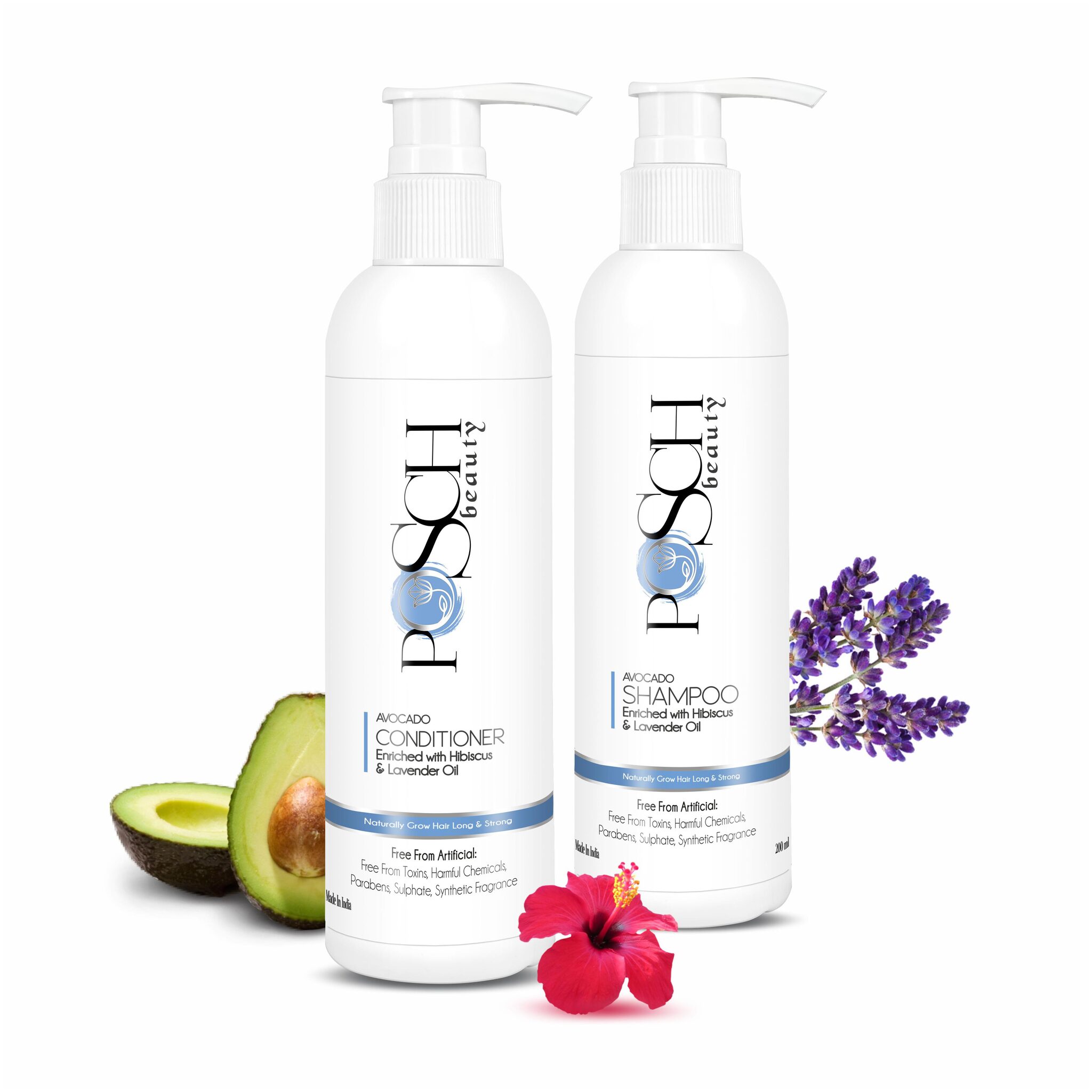 Posch Avacado Shampoo and Conditioner With Hibiscus Lavender Oil (200ml) (Pack Of 2)
Posch Avacado Shampoo and Conditioner With Hibiscus Lavender Oil (200ml) (Pack Of 2)