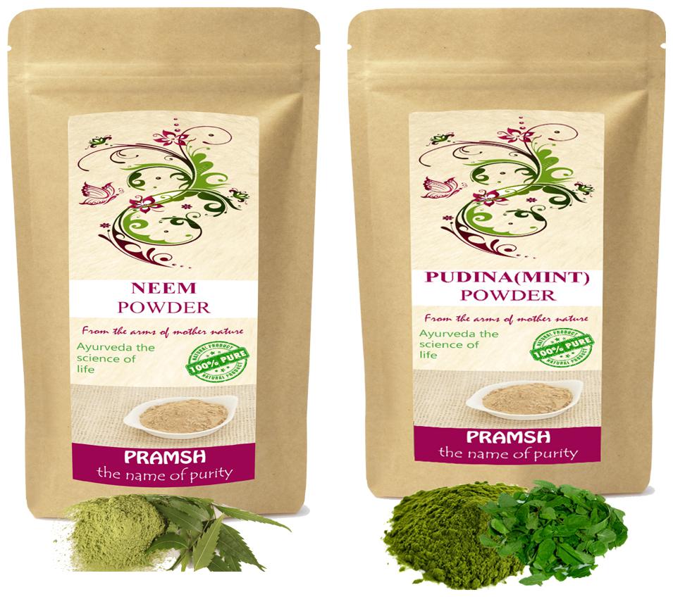 Pramsh Traders Premium Quality Pudina Mint 200g Neem 200g Powder Combo (Pack of 2)
Pramsh Traders Premium Quality Pudina Mint 200g Neem 200g Powder Combo (Pack of 2)