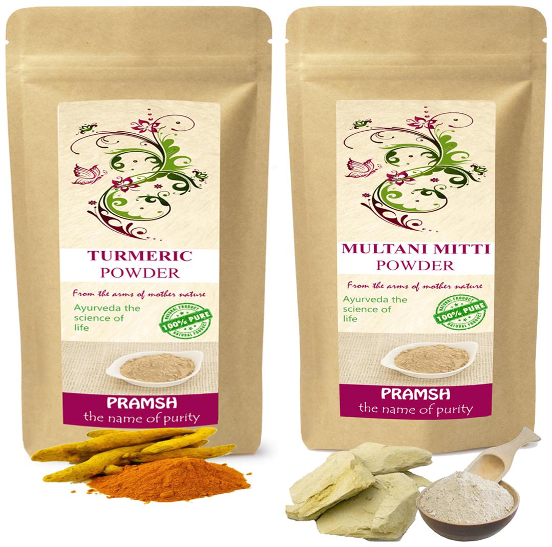 Pramsh Traders Premium Quality Kasturi Turmeric 200g Multani Mitti 300g Powder Combo (Pack of 2)
Pramsh Traders Premium Quality Kasturi Turmeric 200g Multani Mitti 300g Powder Combo (Pack of 2)