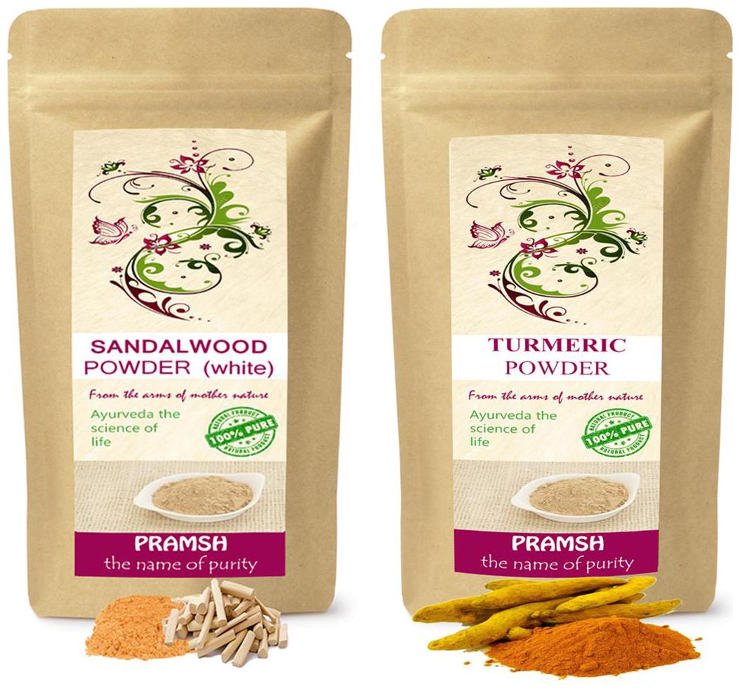 Pramsh Traders Premium Quality White Sandalwood 100g Kasturi Turmeric 300g Powder Combo
Pramsh Traders Premium Quality White Sandalwood 100g Kasturi Turmeric 300g Powder Combo
