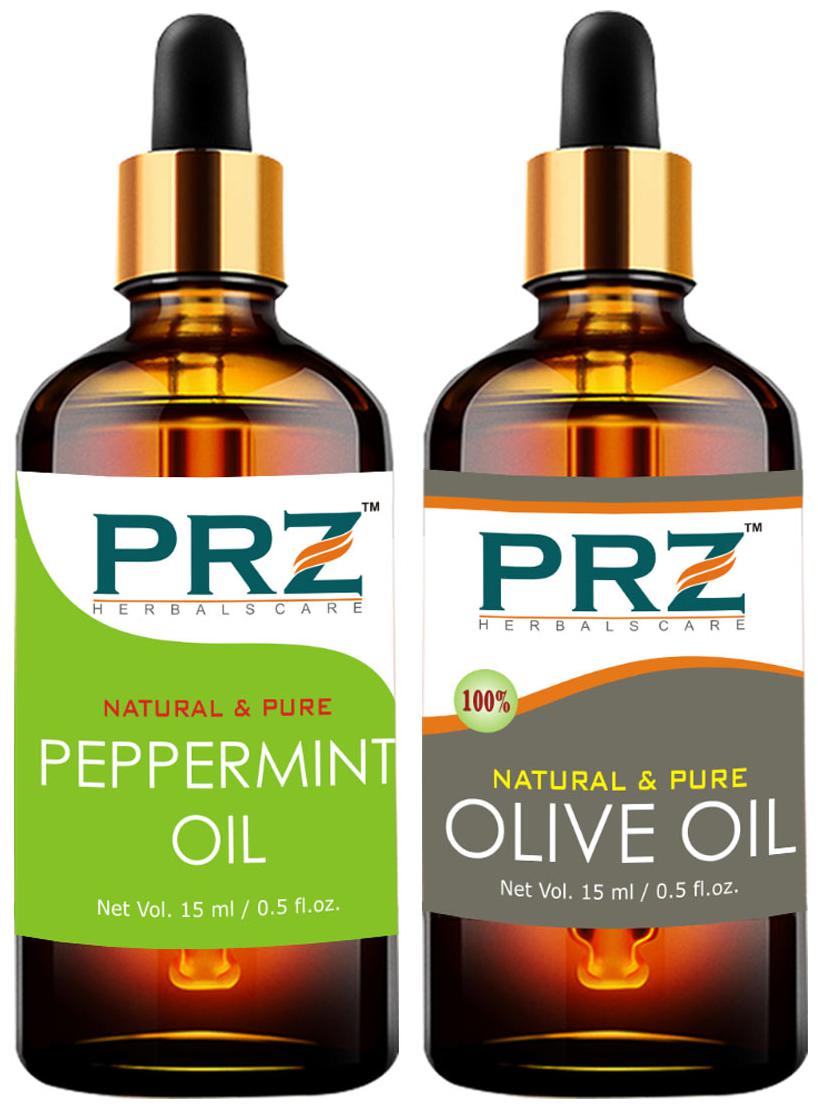 PRZ Peppermint Oil Extra Virgin Olive Oil For Hair Growth Skin Care (Each 15 ml ) Pack of 2
PRZ Peppermint Oil Extra Virgin Olive Oil For Hair Growth Skin Care (Each 15 ml ) Pack of 2
