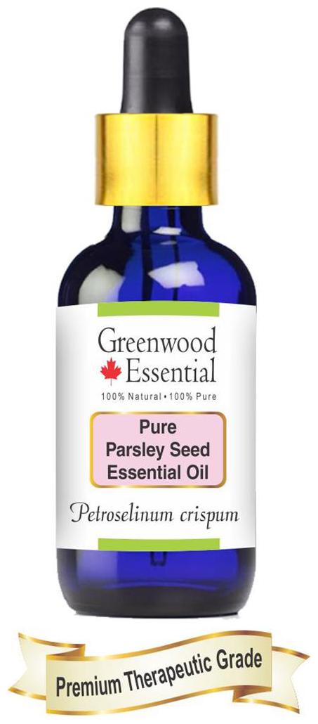 Greenwood Essential Pure Parsley Seed Essential Oil (Petroselinum crispum) with Glass Dropper 100 Natural Therapeutic Grade Steam Distilled 15ml
Greenwood Essential Pure Parsley Seed Essential Oil (Petroselinum crispum) with Glass Dropper 100 Natural Therapeutic Grade Steam Distilled 15ml