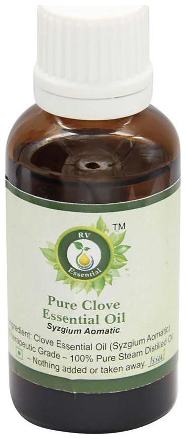 R V Essential Pure Clove Essential Oil 30ml- Syzgium Aomatic (100 Pure and Natural Steam Distilled)
R V Essential Pure Clove Essential Oil 30ml- Syzgium Aomatic (100 Pure and Natural Steam Distilled)