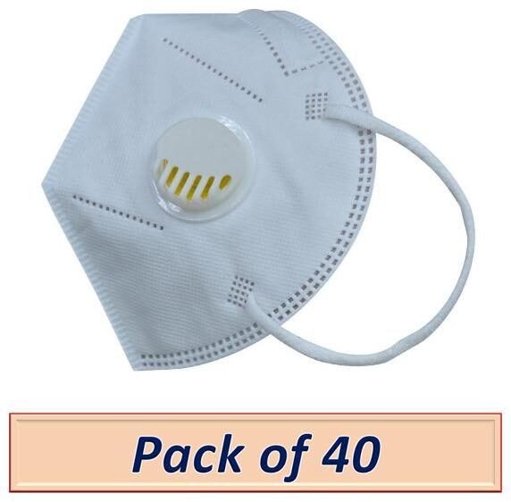 Raghumaya Anti Pollution Activate With Filter N95 Mask-White (Pack Of 40)
Raghumaya Anti Pollution Activate With Filter N95 Mask-White (Pack Of 40)