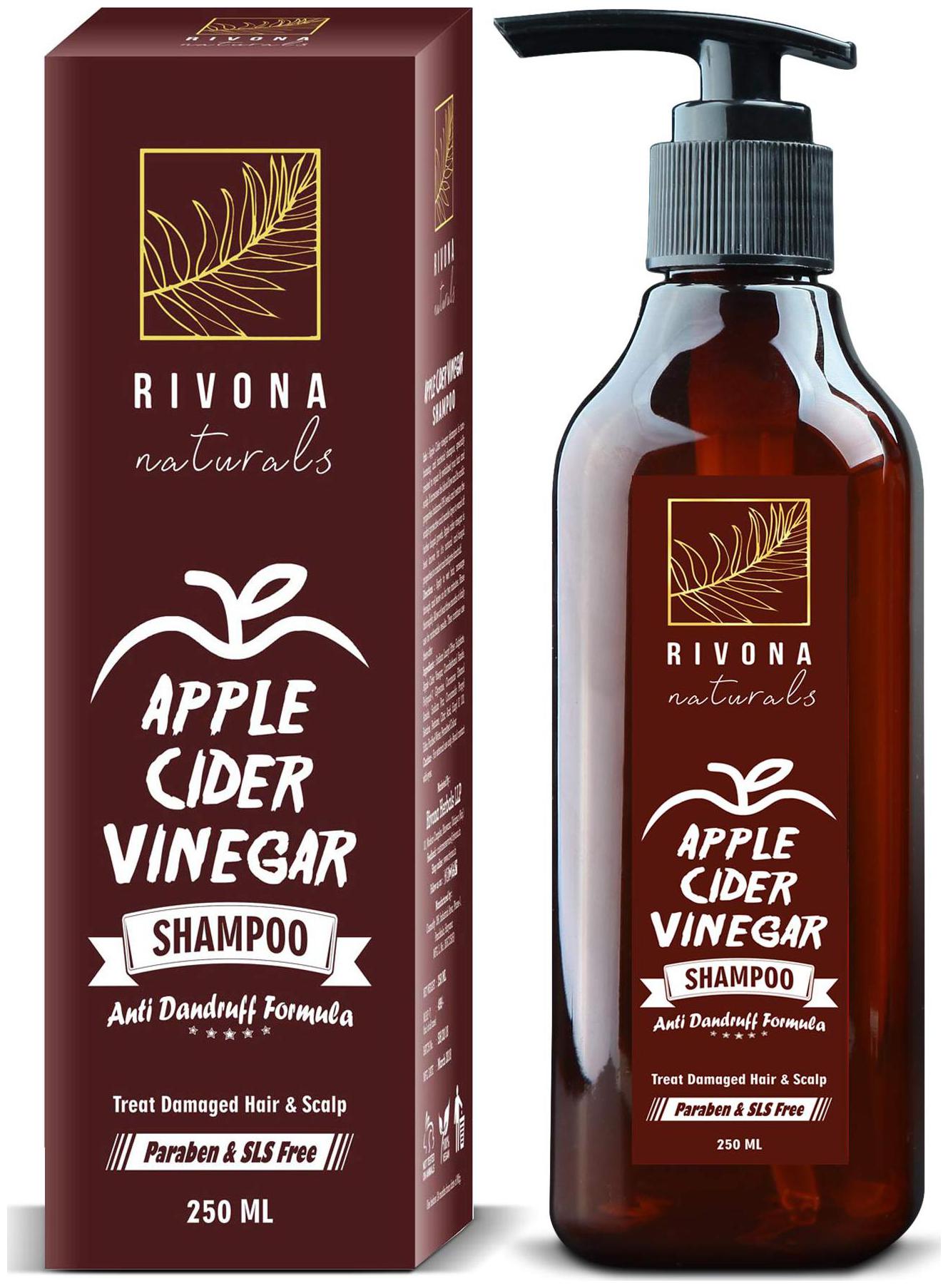 Rivona Naturals Apple Cider Vinegar Shampoo - Best Anti dandruff And Hair fall Control Shampoo - No Paraben No SLS No Alcohol No Silicone Phthalate Free - 250 ml
Rivona Naturals Apple Cider Vinegar Shampoo - Best Anti dandruff And Hair fall Control Shampoo - No Paraben No SLS No Alcohol No Silicone Phthalate Free - 250 ml
