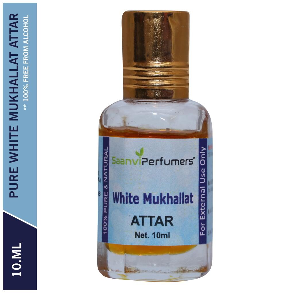 Saanvi Perfumers White Mukhallat Attar For Men and Women Modern Attar Itra Scent Natural Fragrance Oil Perfume Oil 0 Alcohol With Modern Fragrance 10ml (Pack Of 1)
Saanvi Perfumers White Mukhallat Attar For Men and Women Modern Attar Itra Scent Natural Fragrance Oil Perfume Oil 0 Alcohol With Modern Fragrance 10ml (Pack Of 1)