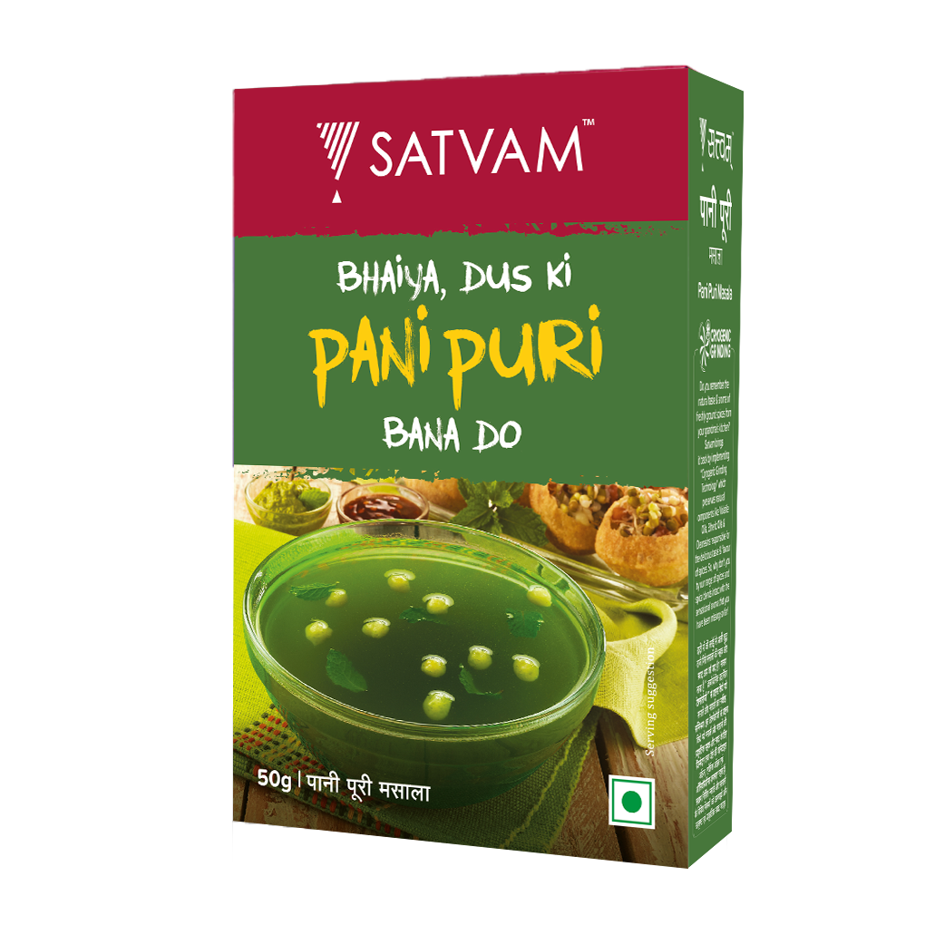 Satvam Panipuri Masala 50g
Satvam Panipuri Masala 50g