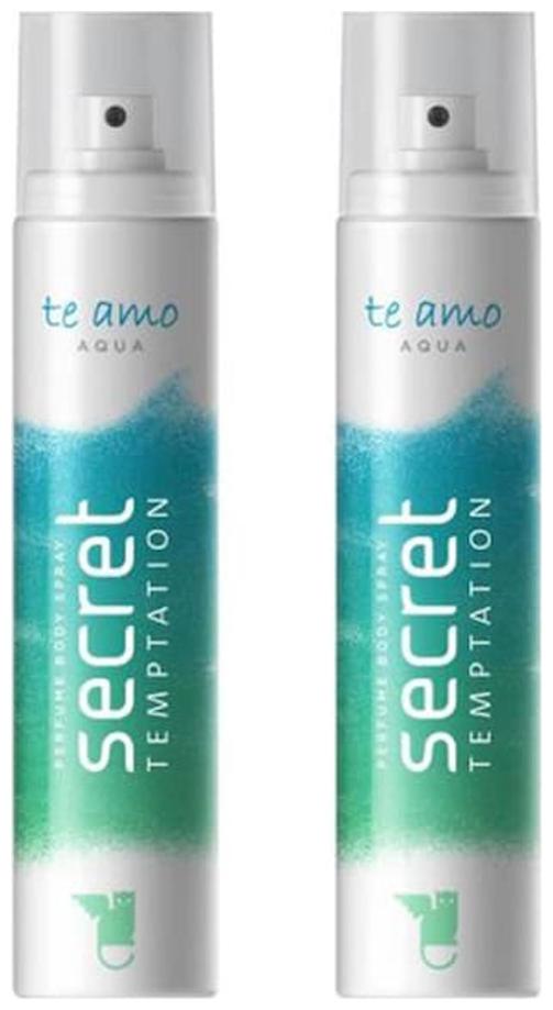 Secret Temptation Te Amo Aqua Perfume Pack of 2 Body Spray - For Women (240 ml Pack of 2)
Secret Temptation Te Amo Aqua Perfume Pack of 2 Body Spray - For Women (240 ml Pack of 2)