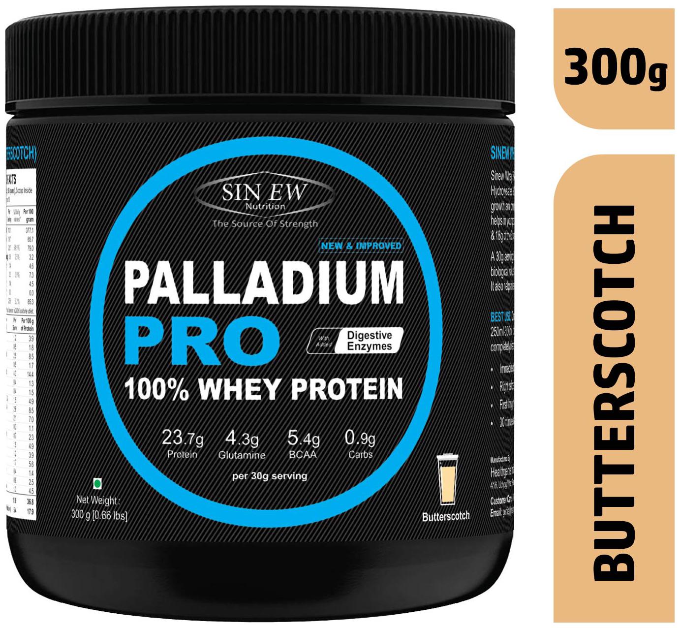 Sinew Nutrition Palladium Pro Whey Protein With Digestive Enzymes 300g (Buttersctoch)
Sinew Nutrition Palladium Pro Whey Protein With Digestive Enzymes 300g (Buttersctoch)