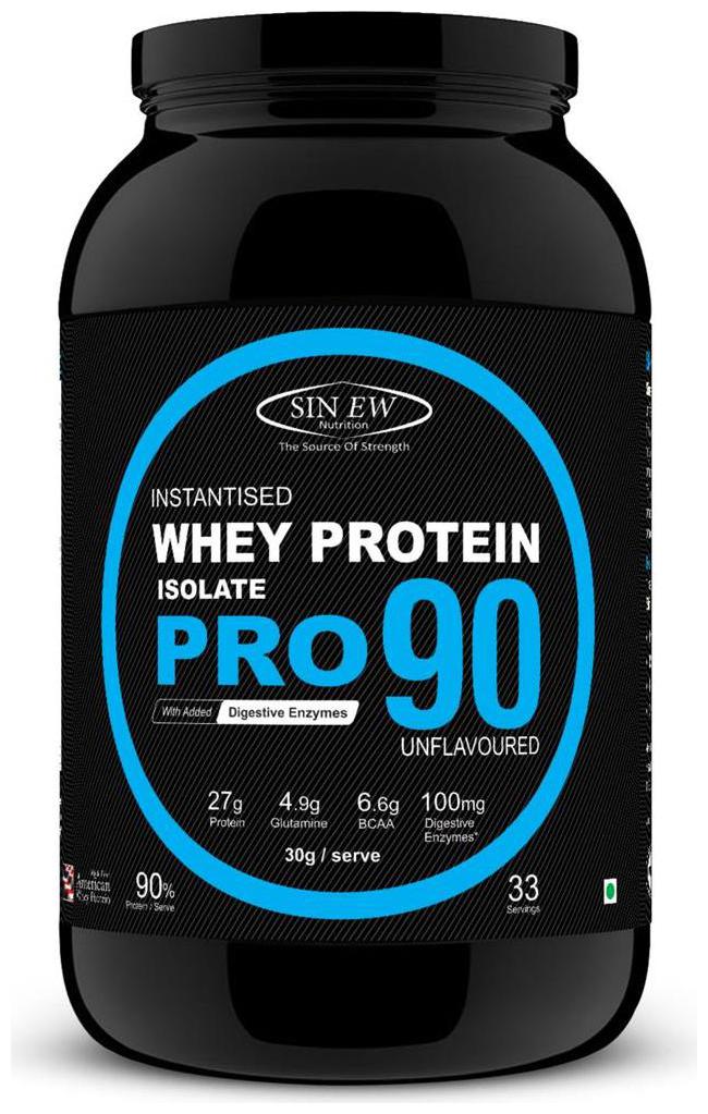 Sinew Nutrition Raw Whey Protein Isolate Pro 90 With Digestive Enzymes 1 kg (Unflavoured)
Sinew Nutrition Raw Whey Protein Isolate Pro 90 With Digestive Enzymes 1 kg (Unflavoured)