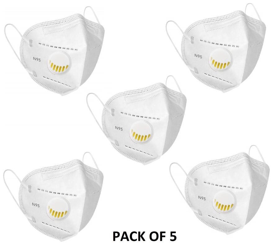 Skywall Anti-Pollution N95 Mask with 5 Layered Ply Protected Washable Reusable (Pack of 5)
Skywall Anti-Pollution N95 Mask with 5 Layered Ply Protected Washable Reusable (Pack of 5)