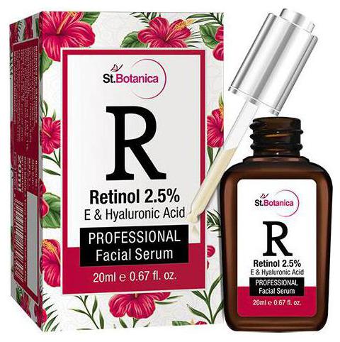 StBotanica Retinol 2 5 Vitamin E C Hyaluronic Acid Professional Facial Serum 20 ml
StBotanica Retinol 2 5 Vitamin E C Hyaluronic Acid Professional Facial Serum 20 ml