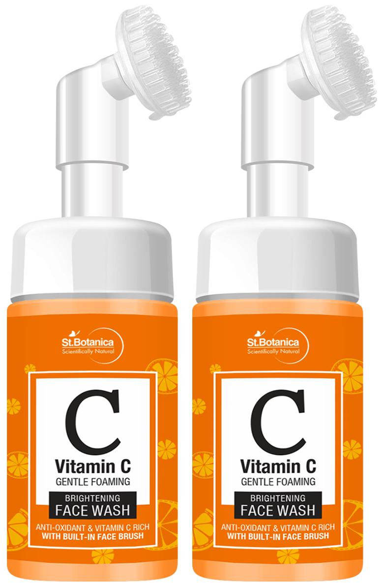 StBotanica Vitamin C Brightening Foaming Face Wash with Built in Brush 120ml - With Stabilised Vitamin C Turmeric Saffron No Sulphate Parabens (Pack Of 2 )
StBotanica Vitamin C Brightening Foaming Face Wash with Built in Brush 120ml - With Stabilised Vitamin C Turmeric Saffron No Sulphate Parabens (Pack Of 2 )