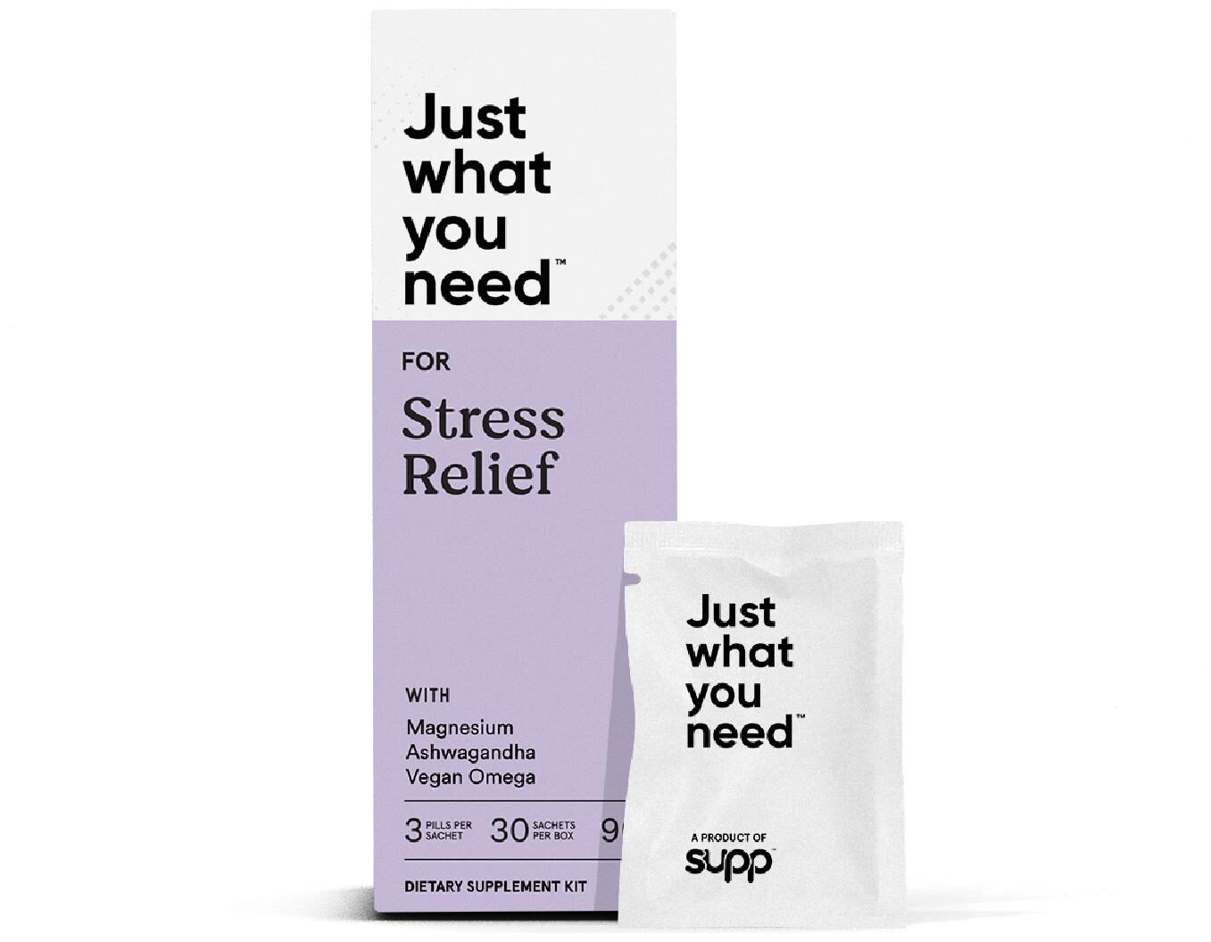 Supp Nutrition Stress Relief- Ashwagandha(500 mg) Vegan Omega (500 mg) Magnesium (400 mg) to help your happy hormones- 90 Tablets
Supp Nutrition Stress Relief- Ashwagandha(500 mg) Vegan Omega (500 mg) Magnesium (400 mg) to help your happy hormones- 90 Tablets