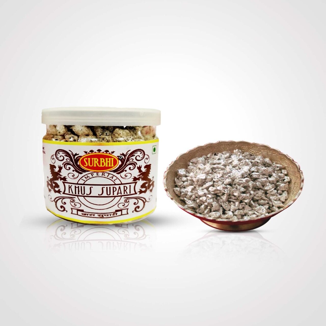 Surbhi Traditional Mukhwas Mouth Freshener Imperial Khus Flavor Supari Very Refreshing Hygienically Packed -50g( Pack Of 2 )
Surbhi Traditional Mukhwas Mouth Freshener Imperial Khus Flavor Supari Very Refreshing Hygienically Packed -50g( Pack Of 2 )