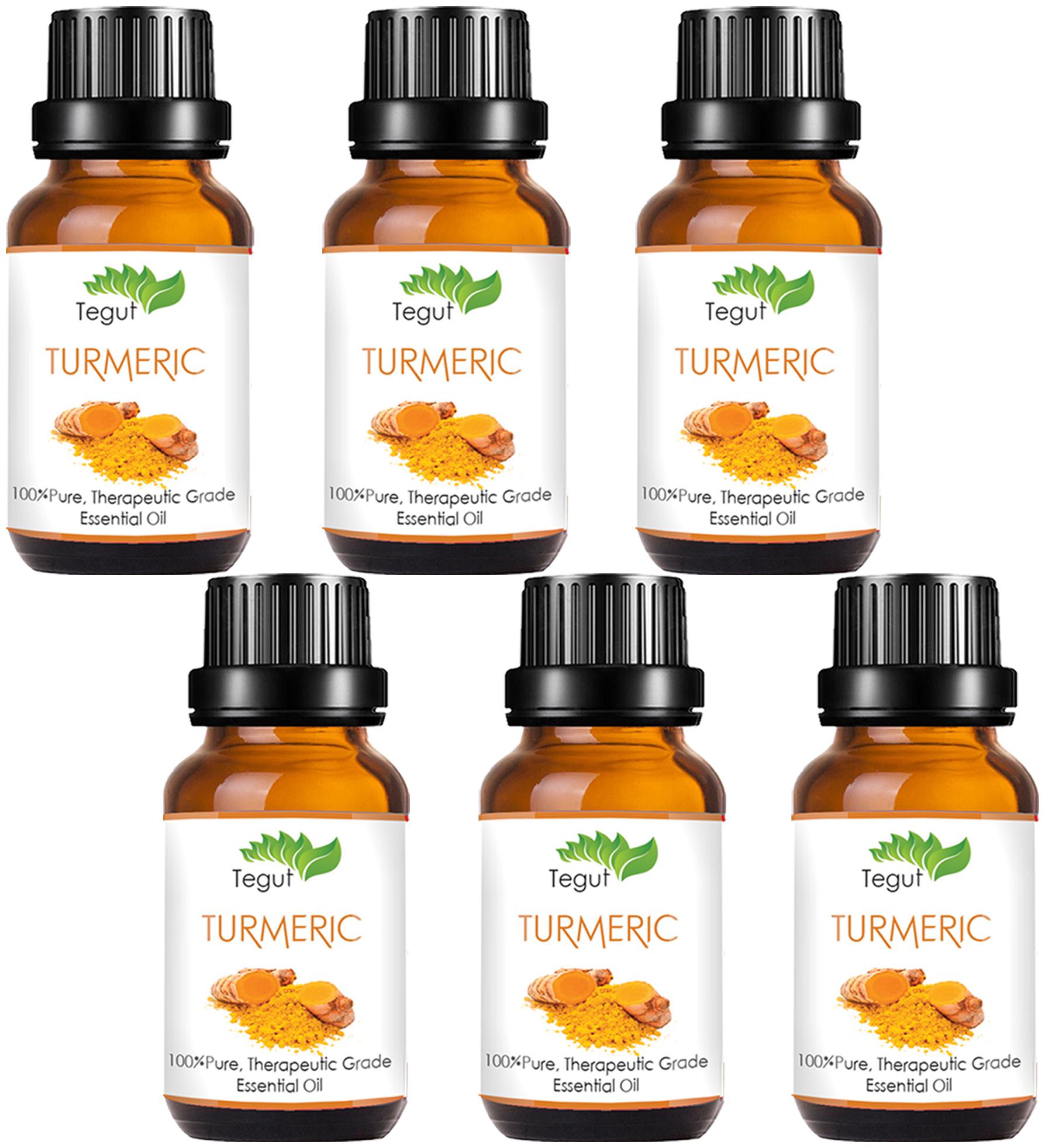 TEGUT Turmeric Essential Oil - 100 Pure Natural Undiluted For Skin care Hair (30 ml) (Pack of 6)
TEGUT Turmeric Essential Oil - 100 Pure Natural Undiluted For Skin care Hair (30 ml) (Pack of 6)
