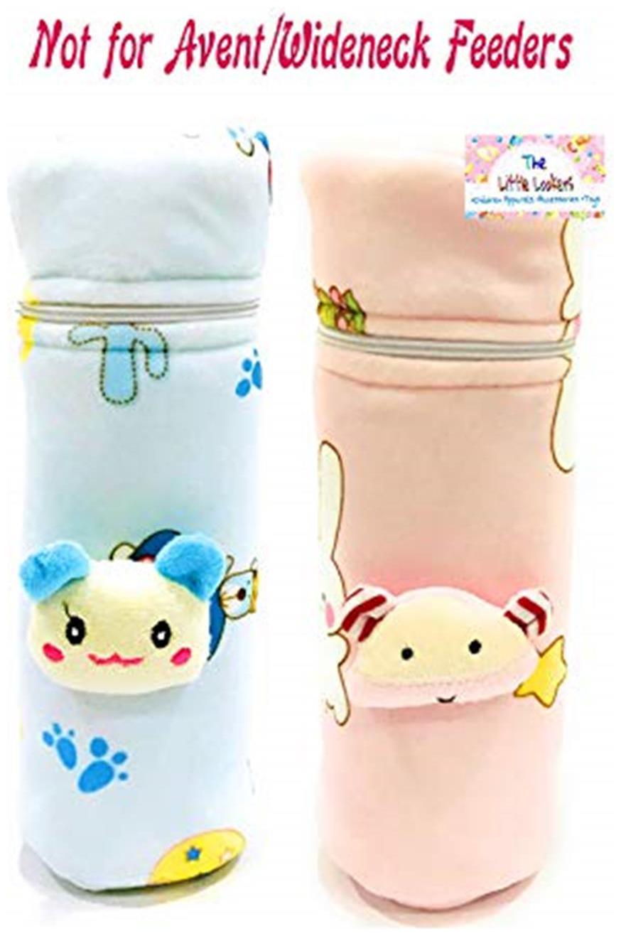 The Little Lookers Soft Plush Stretchable Baby Feeding Bottle Cover with Easy to Hold Strap and Zip Suitable for 240ml Feeding Bottle Overall Print Pack of 2 (Pink Blue -240 ml)
The Little Lookers Soft Plush Stretchable Baby Feeding Bottle Cover with Easy to Hold Strap and Zip Suitable for 240ml Feeding Bottle Overall Print Pack of 2 (Pink Blue -240 ml)